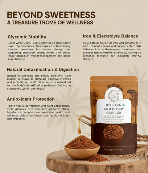 Palm Jaggery Granules | Pana Karupatti