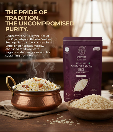 Seeraga Samba Rice | Unpolished Ancient Indian Rice